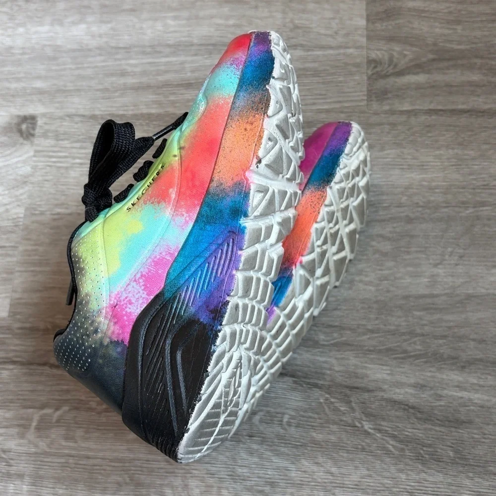 Sketchers tie dye kids sneakers